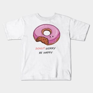 Donut worry be happy Kids T-Shirt